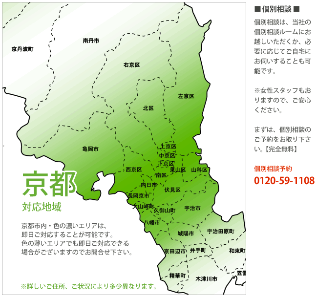 京都府対応地域
